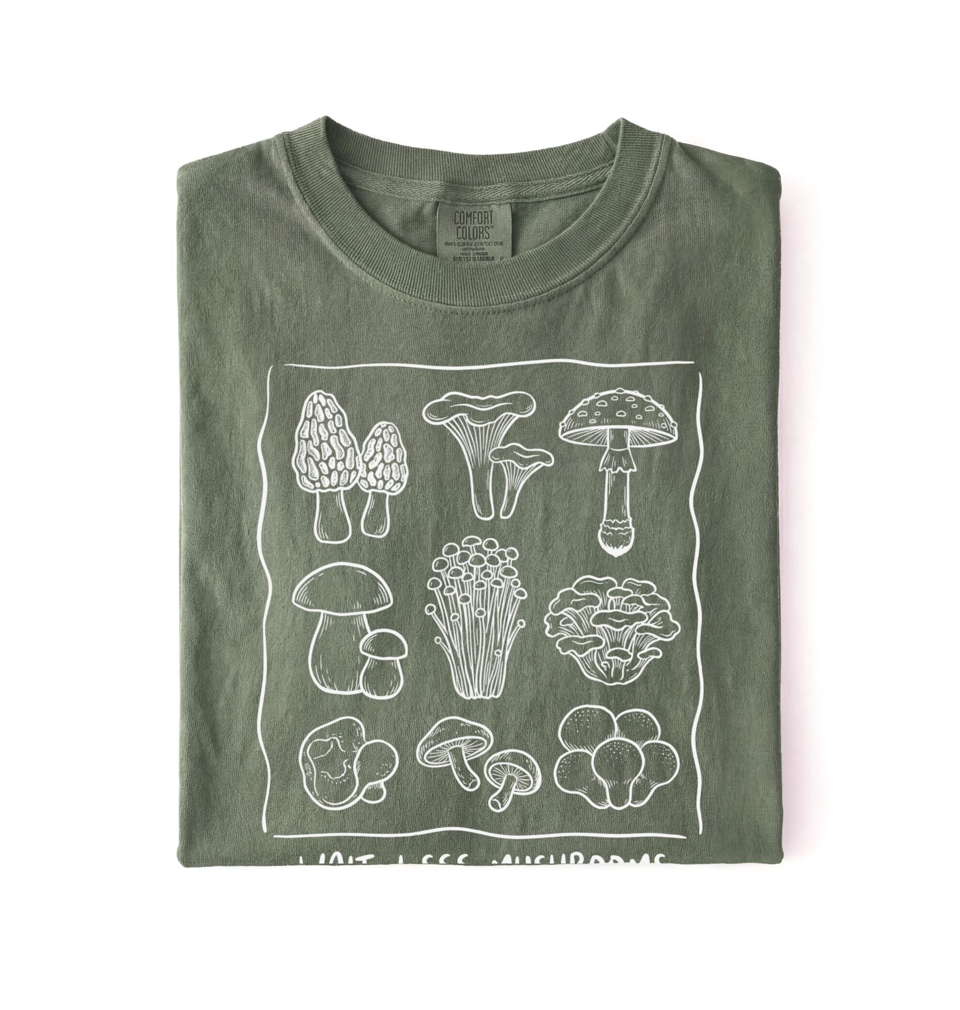 Wait I See Mushrooms Shirt | Mushroom Graphic Tee Gardener Gift