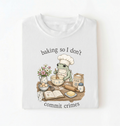 Baking So I Don't Commit Crimes | Cute Frog Baker Graphic Tee